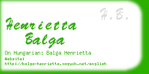 henrietta balga business card